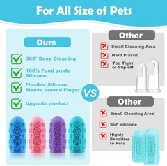 Pet Toothbrush 4 Pack Dog Toothbrush Kit