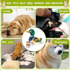 Pet Tug-of-War Toy with Squeaker Durable Duck Dog Toy