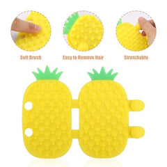 Pineapple Self Cleaning Cat Brush 2-in-1 Tickling Comb Pet Brush