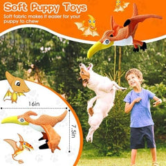 Pterodactyl Soft Plush Dogs Toys for Interactive Puppy Toys