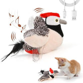 Rechargeable Chirping Flapping Bird (no Flying) with Catnip for Indoor Cats