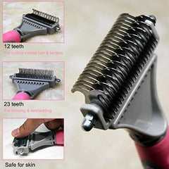 Safe Grooming Tool for Easy Mats & Tangles Removing