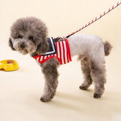 Sailor Inspired Pet Harness Vest