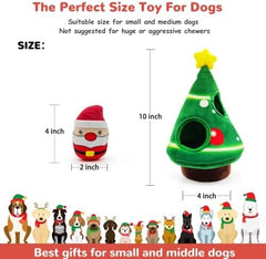 Santa Claus Snowman Dog Toys Hide and Seek Puzzle
