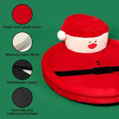 Santa Orthopedic Dog Bed Washable Bolster Dog Sofa Beds