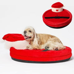 Santa Orthopedic Dog Bed Washable Bolster Dog Sofa Beds