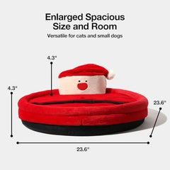 Santa Orthopedic Dog Bed Washable Bolster Dog Sofa Beds