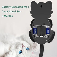 Silent Non Ticking with Moving Eyes and Pendulum Tail