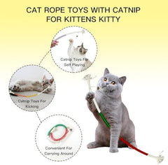 Silvervine Stick for Cats Toy Bite Rope Catnip Chew Stick