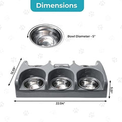 Six Bowl Puppy Kitten Feeder Station