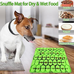 Slow Feeder Lick Mat for Dry Wet Food for Pet Encourages Natural Foraging Skill