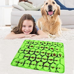 Slow Feeder Lick Mat for Dry Wet Food for Pet Encourages Natural Foraging Skill