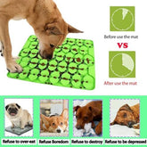 Slow Feeder Lick Mat for Dry Wet Food for Pet Encourages Natural Foraging Skill