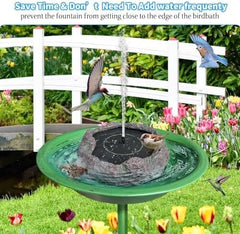 Solar Bird Bath Fountains High Efficiency Panels Birdbath Fountain 5 Spray Types