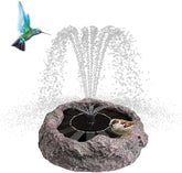 Solar Bird Bath Fountains High Efficiency Panels Birdbath Fountain 5 Spray Types