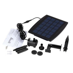 Solar Power Panel Landscape Fountain Water Pump
