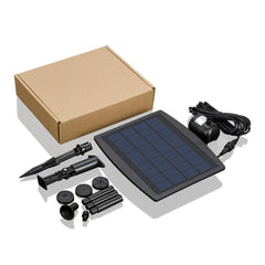 Solar Power Panel Landscape Fountain Water Pump