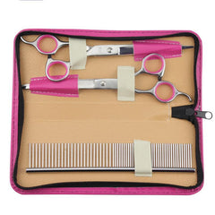 Stainless Dog Trimming and Grooming Scissors Set