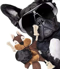 Sturdy Squirrel Interactive Pet Toy Rope Knots Puppy Chew Teething Toys