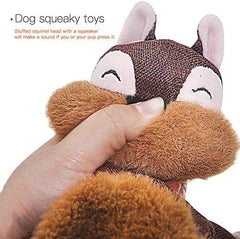 Sturdy Squirrel Interactive Pet Toy Rope Knots Puppy Chew Teething Toys
