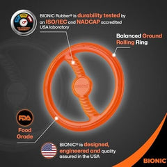 Toss-N-Tug Dog Toy - High-Visibility Ultimate Multi-Action Dog Toy