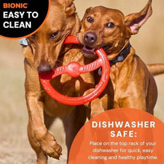 Toss-N-Tug Dog Toy - High-Visibility Ultimate Multi-Action Dog Toy