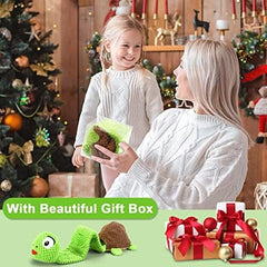 Turtle Dog Squeak Toys Dogs Enrichment Treat Dispensing Puzzle Toys