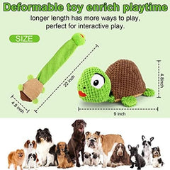 Turtle Dog Squeak Toys Dogs Enrichment Treat Dispensing Puzzle Toys