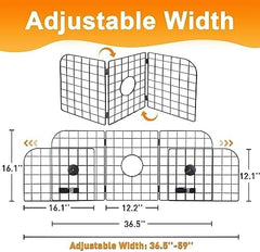Universal Fit Adjustable Heavy-Duty Pet SUV Divider Gate with Metal Mesh for Safety Driving Travel Accessories