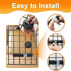 Universal Fit Adjustable Heavy-Duty Pet SUV Divider Gate with Metal Mesh for Safety Driving Travel Accessories