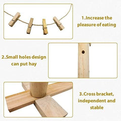 Wooden Rabbit Hay Feeding Rack