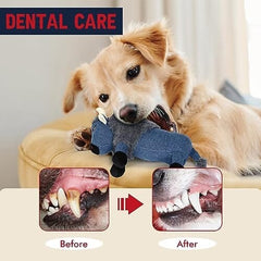 Yak Squeaky Dog Toys with Crinkle Paper