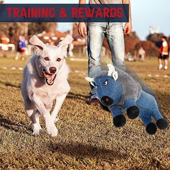 Yak Squeaky Dog Toys with Crinkle Paper