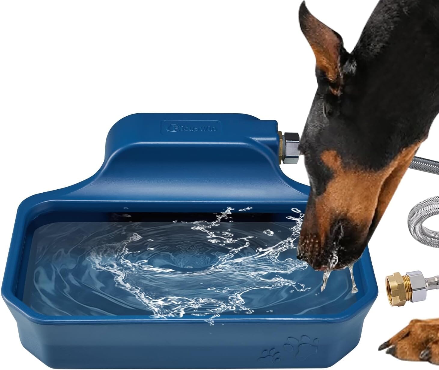 1 Gallon Dog Water Bowl for Outdoor