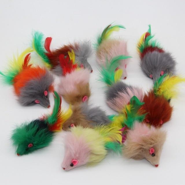 10pcs Cats Mice Toys