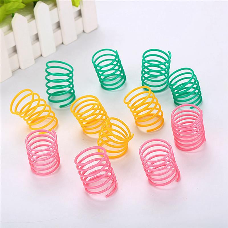 10pcs Cute Cat Spring Toy