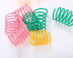 10pcs Cute Cat Spring Toy