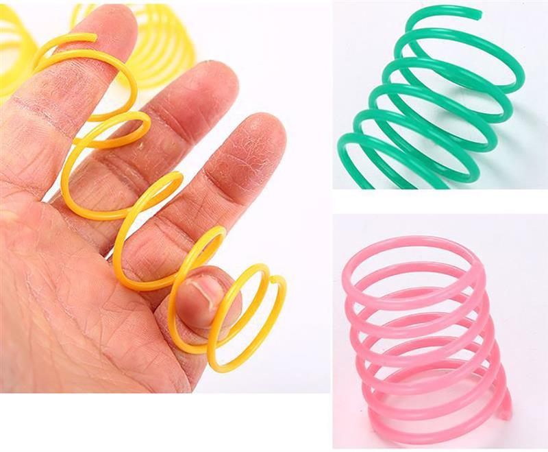 10pcs Cute Cat Spring Toy