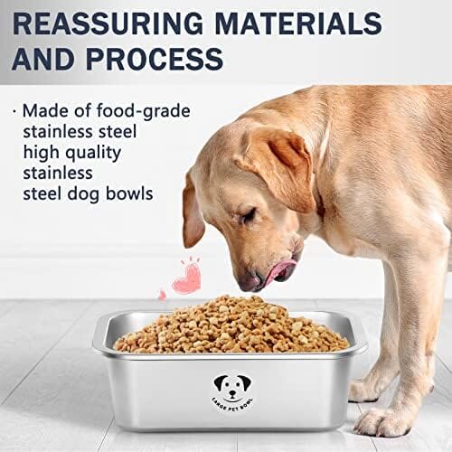 1.25 Gallons Stainless Steel Dog Bowls for Large Dogs