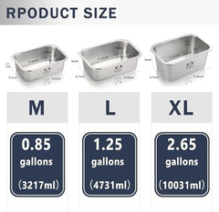 1.25 Gallons Stainless Steel Dog Bowls for Large Dogs