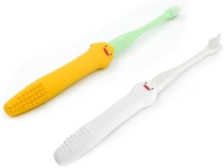 2 Pcs Set - Silicone Dog Toothbrush with Handle - Cat Toothbrush