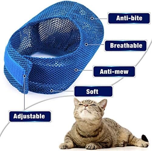 2 Pieces Cat Grooming Washer Mesh Bag Cat Muzzles Breathable Mesh