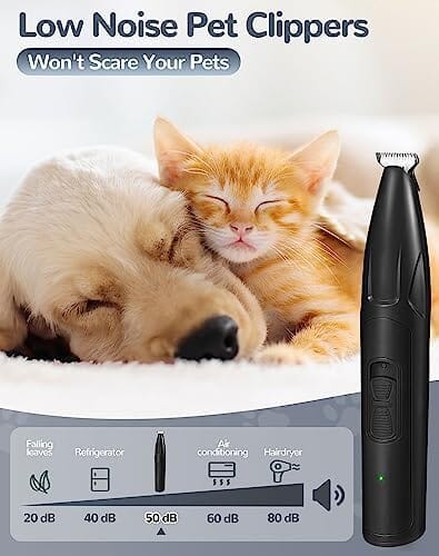 2 Speed Low Noise Cordless Dog Paw Trimmer