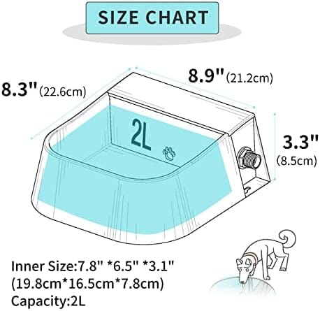 2L Automatic Water Bowl for Dogs