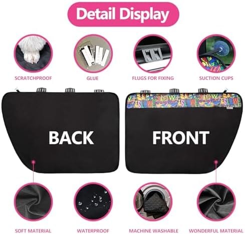 2PCS Car Door Protector for Dogs Pet Car Door