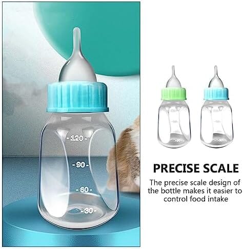 2pcs Kitten Milk Bottle Kit 120ml Puppy Feeding Bottle for Puppies Kitten
