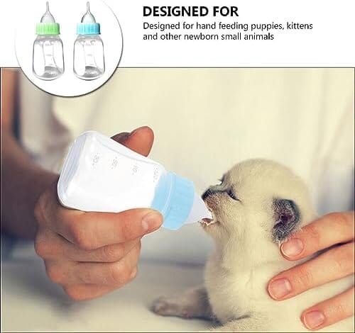 2pcs Kitten Milk Bottle Kit 120ml Puppy Feeding Bottle for Puppies Kitten