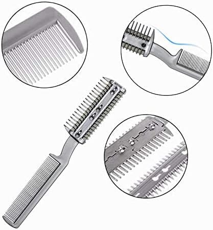 2Pcs Razor Comb for Dogs Cats with Extra Blades Double Sides