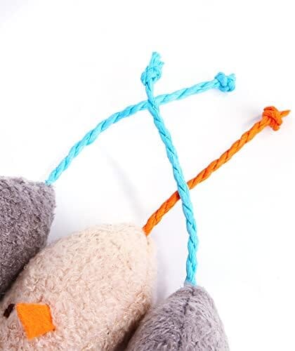 3 Pack  Cat Toy Interactive Toy Plush Mouse Shaped Toy