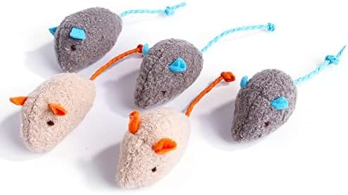 3 Pack  Cat Toy Interactive Toy Plush Mouse Shaped Toy